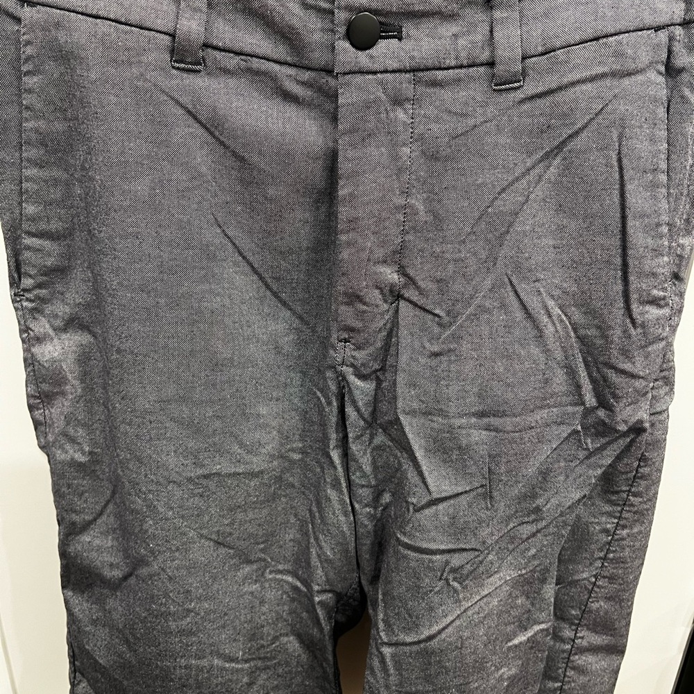 Men Lululemon Gray Flat Front Men Shorts